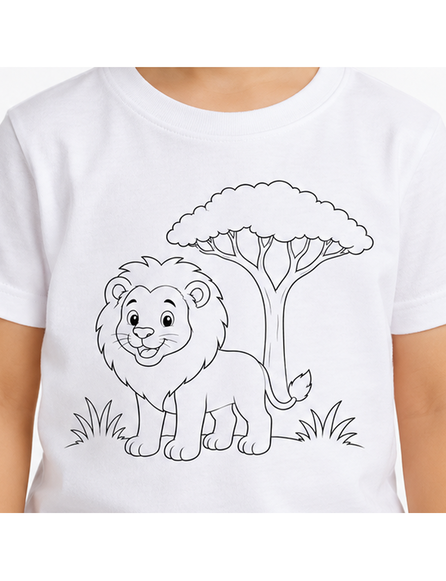 Lion + Acacia Tree