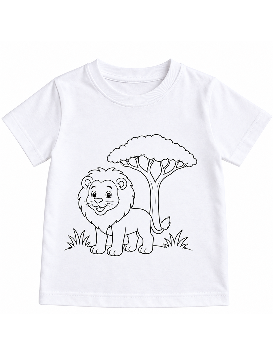 Lion + Acacia Tree