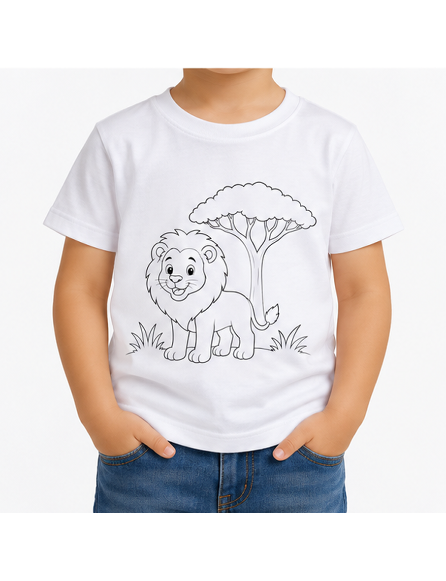 Lion + Acacia Tree